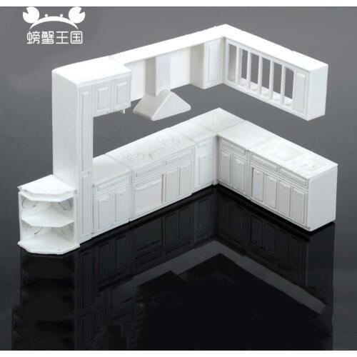 Doll house Kitchenware model mini furniture accessories model Cabinet model display Miniature Toy House Home Decor Kit for DIY