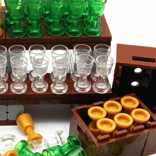 Globlets Street Shop City MOC Blocks for Kids DIY Food Sales Store Building Bricks Parts Boys Girls Xmas Gift Toys Juguetes Nino