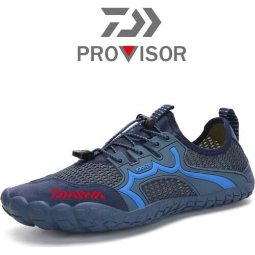 2020 DAIWA Mens Anti-skid Fishing Shoes Five-finger Beach Swimming Quick Dry Shoes Outdoor Cycling Sport Hiking Shoes 36-47