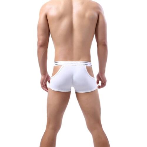 Mens Panties Hollow Sexy Breathable Ice Silk Mens Underwear Mens Boxers