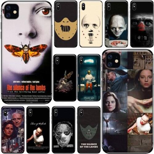 The Silent Lamb Hannibal Phone Case for iPhone 11 12 pro XS MAX 8 7 6 6S Plus X 5S SE 2020 XR Soft silicone cover funda shell