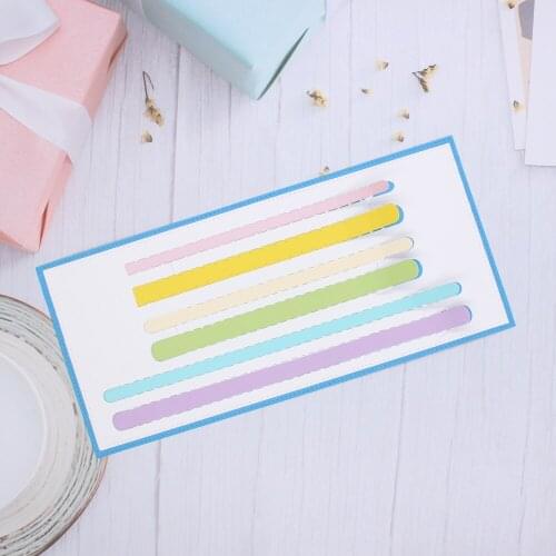 KSCRAFT Slimline Rip Edges Set Metal Cutting Dies Stencils for DIY Scrapbooking Decorative Embossing DIY Paper Cards