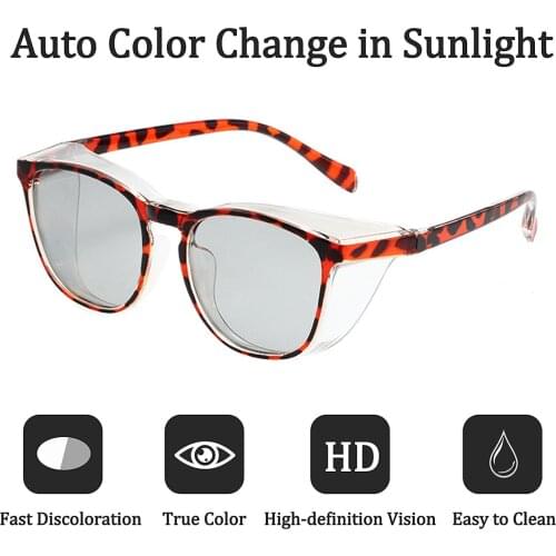 New TR90 Polarized Discoloration Sunglasses Anti-Pollen allergy Anti Wind Goggles UV400 Protection Sun Glasses for Women Men