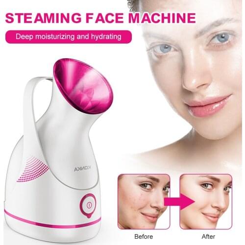 Facial steamer Large-capacity water tank 55ml Gentle and Deap cleaning face steamer Electric spa face steamer Whitening