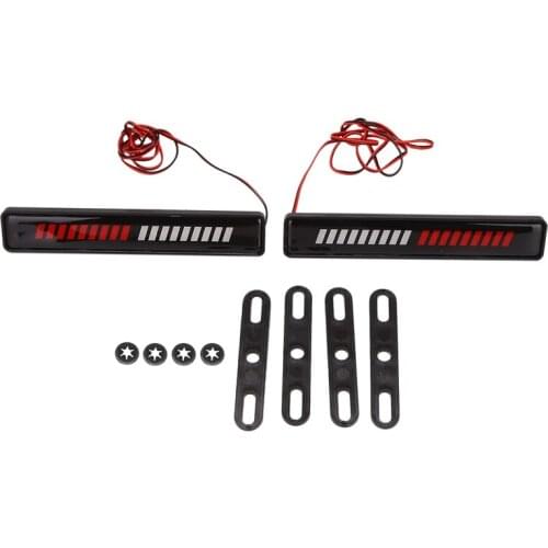 Pair LED Front Signal Light Front Grille Front Bumper Grilles Lights Lamps for BMW Ford Accessories