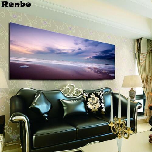 Full Square 5D Diy diamond painting Beach seascape sunset landscape diamond embroidery Rhinestone cross stitch mosaic home decor