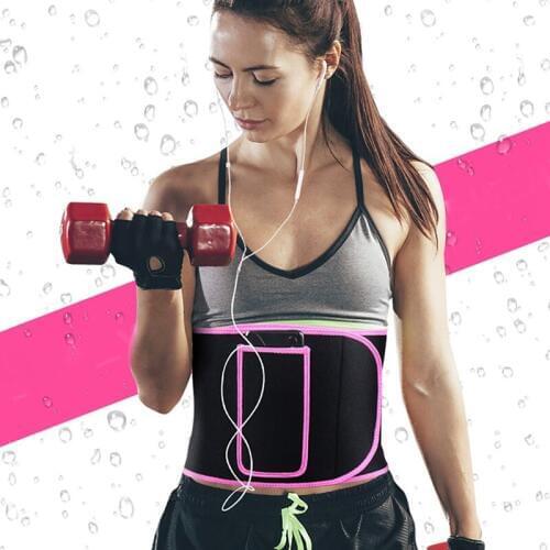 Women Adjustable Trainer Waist Support Fitness Belt Men Sport Protection Back Absorb Sweat Fitness Sport Protective Gear