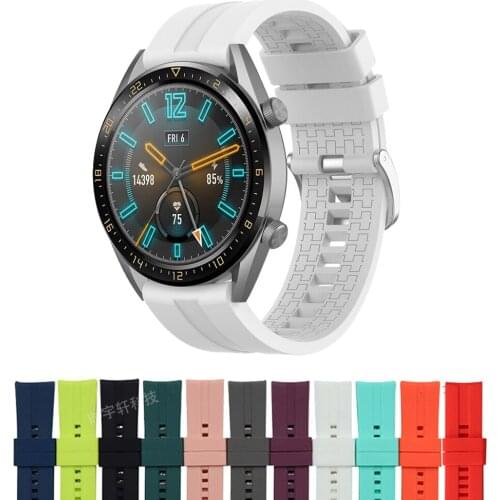 2020 New Silicone Original Sport Watch Band For Huawei Watch Smart Watch Strap For Huawei Watch GT 46mm Watch Replacement Strap