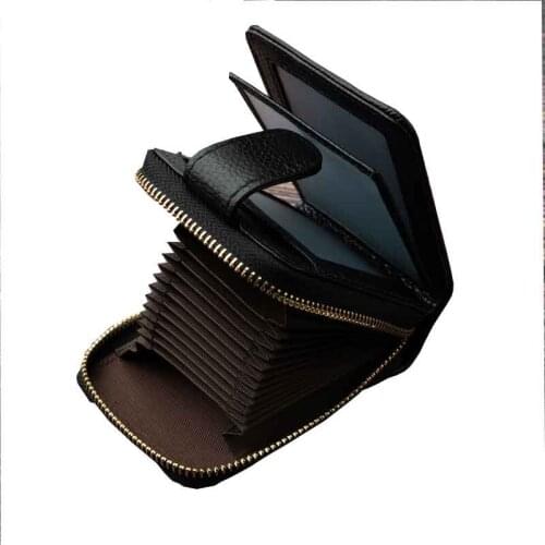 Anti-theft Brush RFID Genuine Leather Purse Drivers License Organ Card Wallet Bank Credit Card Position Driving License Bag