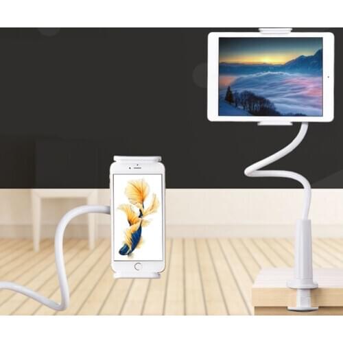 SOONHUA Universal Car Phone Holder Flexible Clip Lazy Bed Desktop Mount Adjustable Holder Cradle For Mobile Phone Tablet