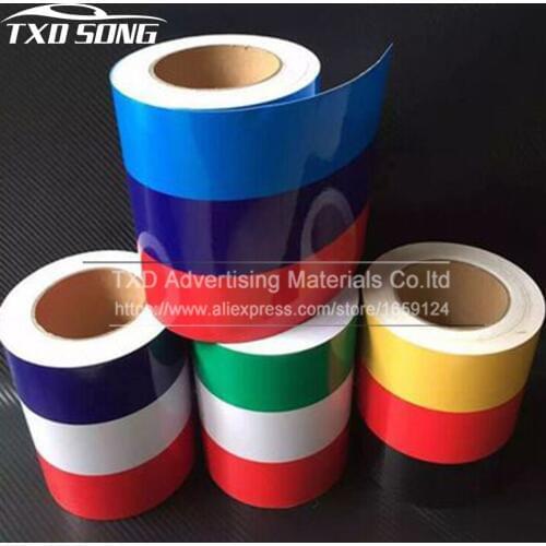 Whole Roll 15CM*25M/Roll New Car Styling National Flag Car Wrap Sticker Germany France Italy Car Vinyl Film Sticker Accessories