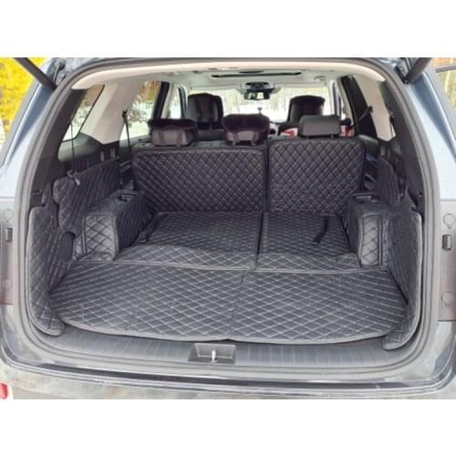 Top quality! Full set car trunk mats for Hyundai Palisade 7 8 seats 2021 durable boot carpets cargo liner mats for Palisade 2020