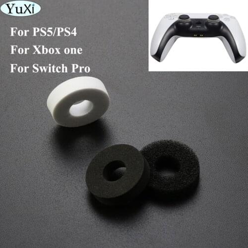 YuXi 6pcs For PS4 PS5 XBOX ONE Switch Pro Sponge Auxiliary Ring Positioning Sleeve Shock Tension Analog Stick Accessories