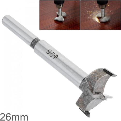26mm Tungsten Steel Hard Alloy Wood Drill Bits Woodworking Hole Opener for Drilling on Plasterboard/Plastic Boards/Wooden Board