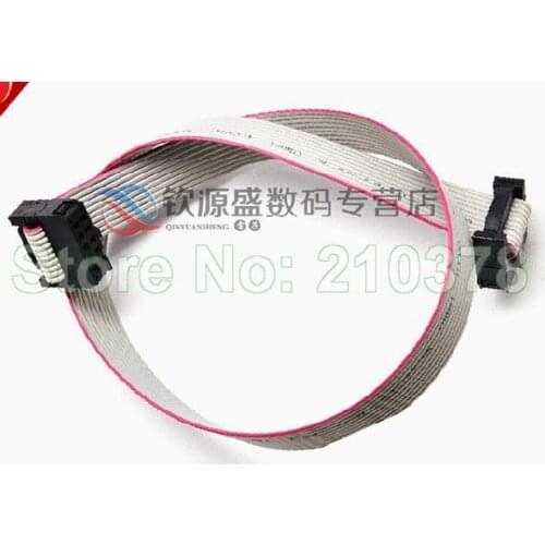 5 pcs FC-10P 2.54mm Pitch 14cm Long JTAG AVR Download Cable Wire 10 Pin DIY New