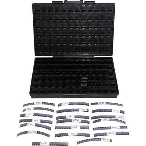 AideTek 20 type SOT-23 SMD transistor kits S8050 S8550 S9014 MMBT5401 400pcs in BOXALL ICKITS smd transistor BOXALLAS+SOT23