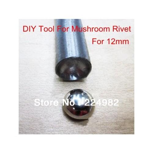 Free Shipping - DIY Tool For 12mm Mushroom Rivet Installation,DIY Requisite Tool,Good Assistant For Installing Mushroom Rivet