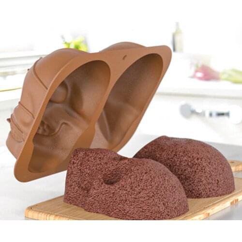 Large Realistic Silicone Skull Cake Mould DIY Baking Cake Mold Safe Fun Halloween Gifts Baking Mold Kitchen Tool