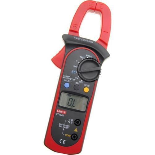 Digital Clamp Meter UNI-T UT204A Current Clamp AC/DC Current Voltage Capacitor Resistance Tester Amper Voltmeter