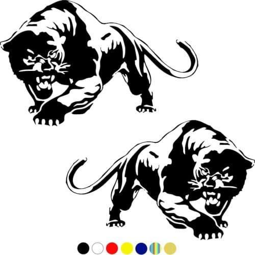 CS-1063#15*23.6cm 30*47cm black panther funny car sticker vinyl decal white/black for auto car stickers styling car decoration