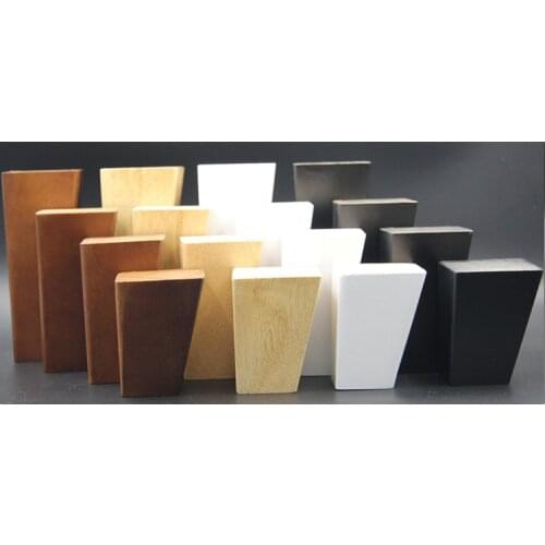 1PC Solid Wood Sofa foot wooden leg TV cabinet foot home tea table foot Nordic bed leg shoe cabinet square furniture support leg