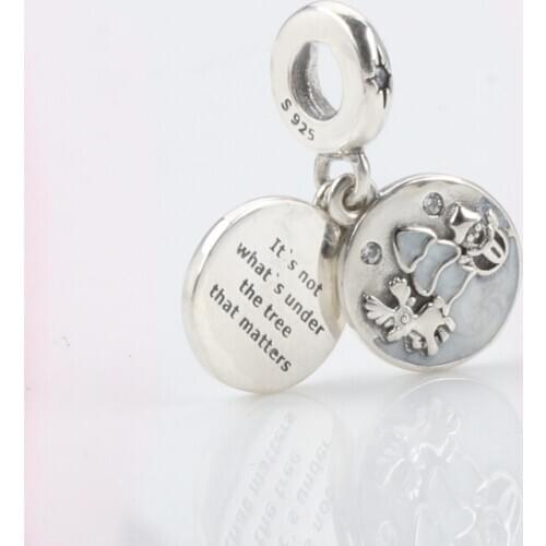 925 Sterling Silver Christmas Charm Santa Claus Tree Elk Pendant Diy Bracelet Charms