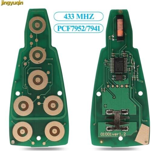 Jingyuqin Remote Car Key Board 433Mhz ID46 PCF7941 For Dodge Grand Caravan Chrysler Town For Jeep Cherokee M3N5WY783X IYZ-C01C