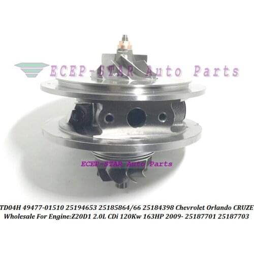 Turbo CHRA Cartridge Core TD04 49477-01510 25185864 25185866 25184398 25187701 25187703 For CHEVROLET CRUZE ORLANDO Z20D1 2.0CDI