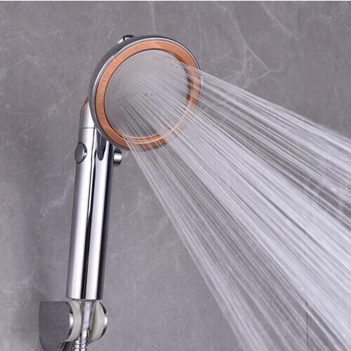 FOHEEL Shower Head Good Pressure Shower Head One Button To Stop Water Saving Water Shower Heads Rotatable Hands Shower Head