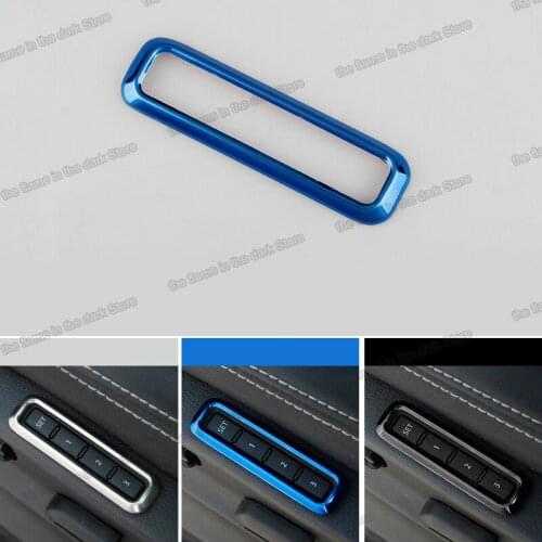 Lsrtw2017 for Skoda Kodiaq Car Seat Memory Switch Button Frame Trims Interior Accessories Chrome 2016 2017 2018 2019 2020