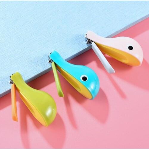 Creative Lovely Dolphin Shape Nail Clipper Non-slip Handle Portable Mini Infant Nail Manicure Trimmer Mini Baby Supplies