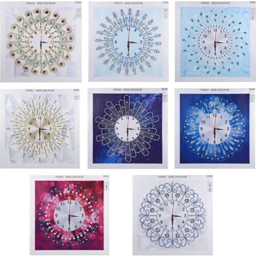 Diamond Painting Clocks Kits for Adults Diamond Art Clock Special Shaped Crystal Rhinestone Embroidery Cross Stitch Home New