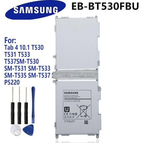New Tablet Battery For Samsung GALAXY Tab 4 10.1" SM-T530 SM-T531 SM-T533 SM-T535 SM-T537 P5220 EB-BT530FBC EB-BT530FBE