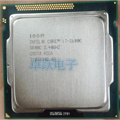 Original Intel Core i7 2600K 8M 3.4G 95W Quad Core Processor 5GT/s SR00C LGA 1155 SOCKET i7-2600K (working 100% Free Shipping)