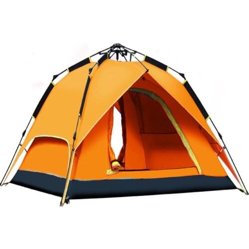 Freedom Boat Camel Tent Outdoor Multi-person Camping Automatic Double-deck Camping Tent 3-4
