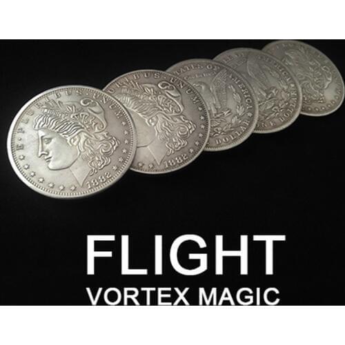 FLIGHT by Michael Afshin & Vortex Magic Coin Magic Tricks Appear/Vanish Magia Magician Accessory Close Up Illusion Props Gimmick