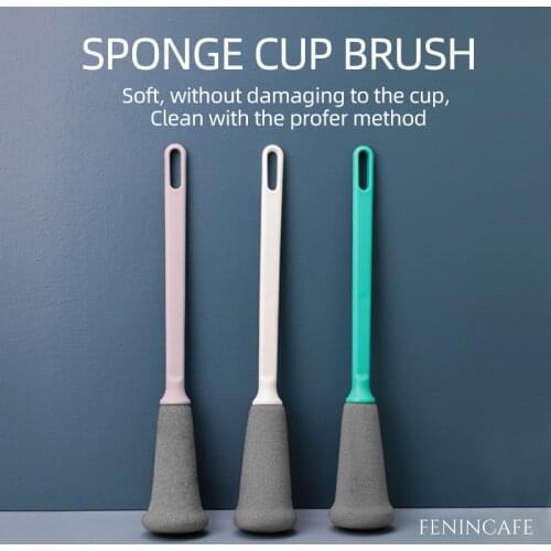 Home long Handle Sponge Cup Brush Thermal Cup Clean Brush Bottle Brush cleaning brush bottle cleaner home kitchen accessories
