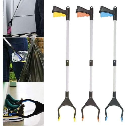 Foldable Rubbish Grabber Long Hand Reacher Litter Picker Waste Collection Tools Helping Hand Reacher Pickup With Magnetic Tip