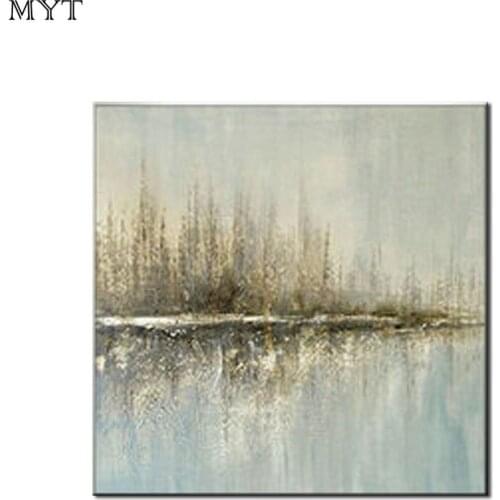 Special Oil Painting Artist Hand-painted High Quality Silver Knife Thick Oil Painting Modern Abstract Grey Silver Oil Painting