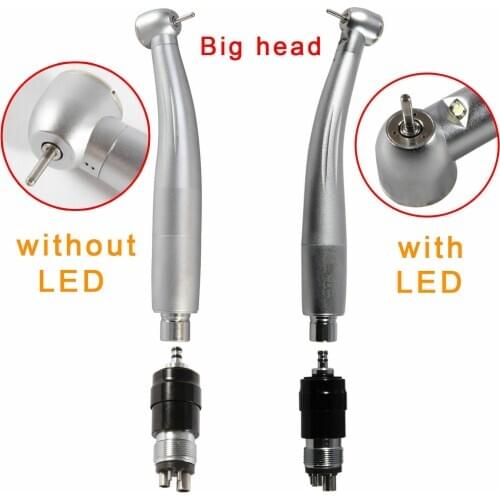 Dental Fiber Optic LED E-generator High Speed Handpiece Push Button Fit NSK Quick Coupler 2/4 Holes