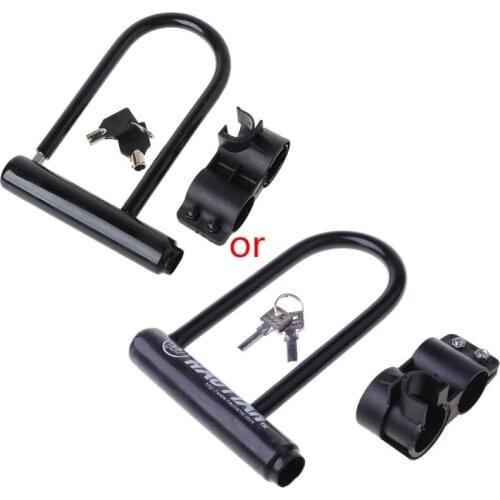 U Lock Bike Bicycle Motorcycle Cycling Scooter Security Steel Chain + 2 Keys New