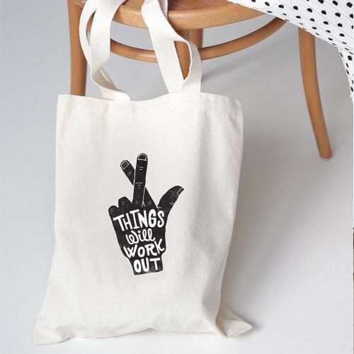 Cartoon Print Cat Deer Women Canvas Casual Shoulder Bag Shopping Tote Students' Simple Eco Environmental Shopper Bag Animal