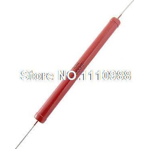 1% Tolerance 10W 500K Ohm High Voltage Resistor Red