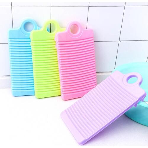1Pcs Plastic Laundry Accessories Washing Board Mini Washboard Thicken Clothes Cleaning Tools Portable Antislip Items Tools