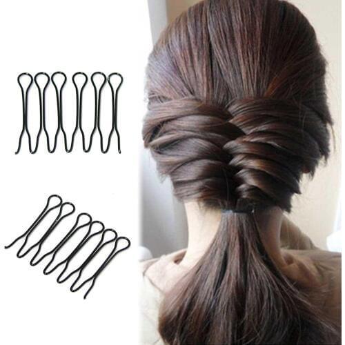 2Pcs Mini Hair Braider Twist Clips Hairdisk DIY Princess Head Bangs Insert Comb Lightweight and comfortable to use, no damage to