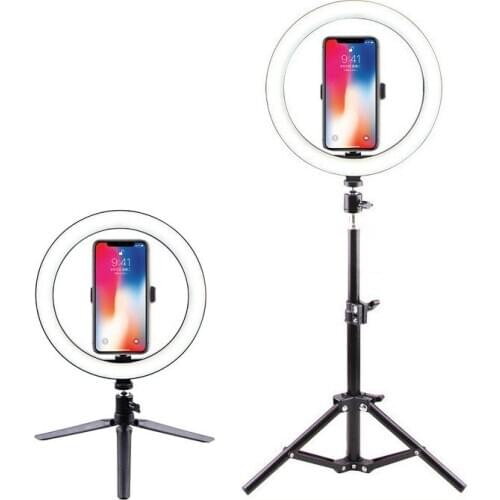 6/10 Inch LED Dimmable Lamp Selfie Ring Light with Tripod Stand for YouTube Video,Camera Ringlight for Live Stream,Makeup