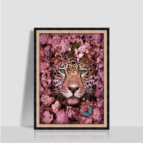 DIY Animal Diamond Painting Diamond Embroidery Cross Stitch Drill Face& Flowers Home Decor Picture Rhinestones Home Decor Paste