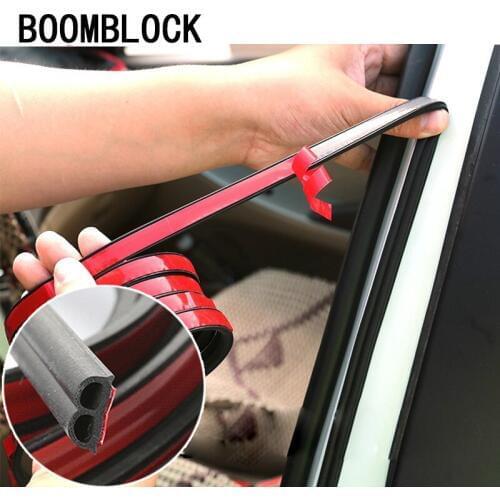 B Shape Car Door Seal Strips Sound Rubber Sticker for Abarth Fiat grande punto 500 ducato Opel Astra Insignia Vectra C Mokka