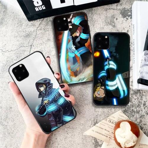Fire Force Arthur Boyle Anime Phone Case for iPhone 11 12 Pro mini pro XS MAX 8 7 6 6S Plus X 5S SE 2020 XR