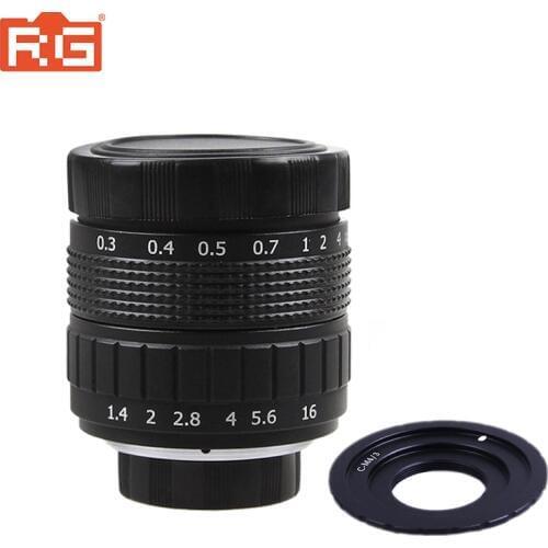 Fujian 35mm F1.7 CCTV TV Lens+C Mount For Olympus E-PL5,E-PM3,E-PM2,E-P3,E-PL3,E-PM1,E-PL2,E-PL1s,E-PL1 & Panasonic M4/3 Camera